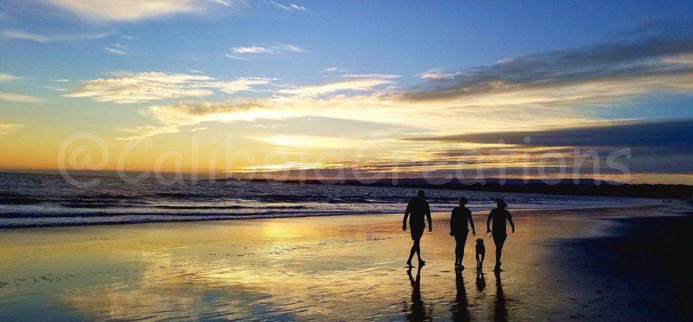 Family Beach Sunset